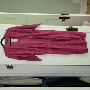 Gudrun Sjoden Open Crochet Pointelle Duster Cardigan Kimono - M - NWT